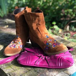 ALDO Suede Boho Bootie, 11/EUR 42.5